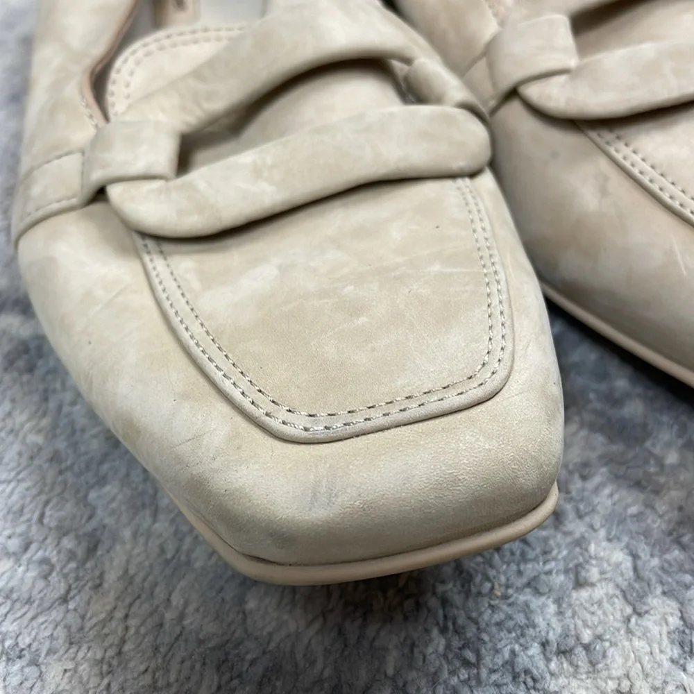 Paul Green Rimona Partita Loafers Sabbia Nubuck Cream Sz 5.5